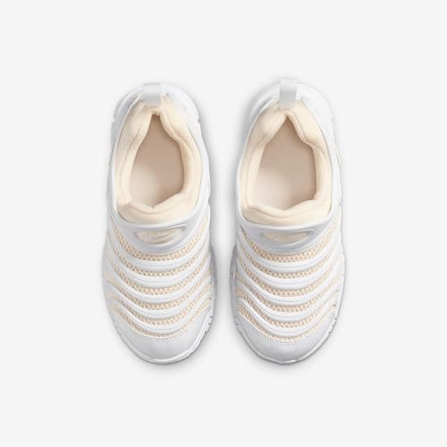 Nike Dynamo Free Little Kids' Shoes (IB7245-101, White/Guava Ice)4