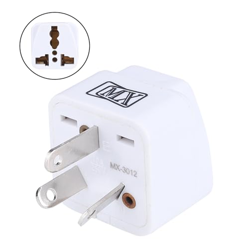 Image of MX India to Australia Plug, New Zealand & China & More - Type I New Zealand Adapter Conversion Plug - Convert Indian Plug to Australia Perfect for Laptop, Camera Charger and More