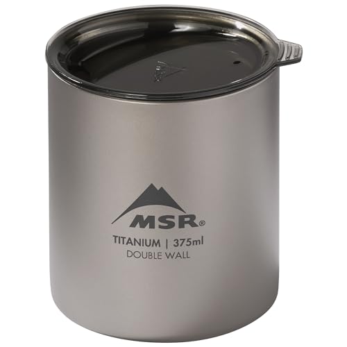 MSR Titan Ultralight Titanium Double Wall Camp Mug with Lid by MSR - Used condition - US$39.94