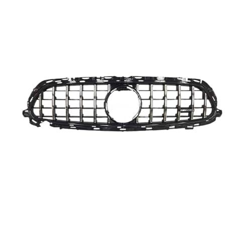 21-24 と互換性があるメルセデスベンツ Eクラス W213 後期 GT 縦ストライプ スポーツ モディファイド センターメッシュ フロントグリル(Silver style)