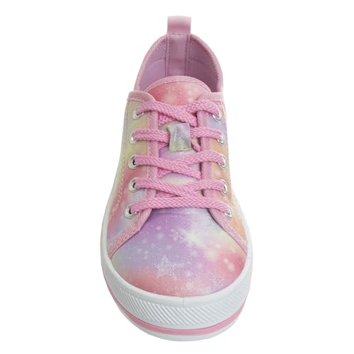 Josmo Girls Casual Fashion Sneakers - Laceup Tiedye Design Canvas Shoes (Little Kid - Big Kid)2