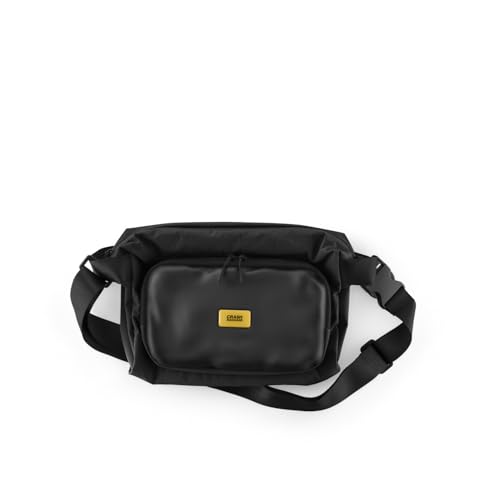 Crash Baggage Soft Crossbody – Travel Sling Bag with Multiple Pockets, Lightweight & Foldable Design, Water Resistant, Adjustable Strap, 9L - Black