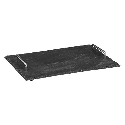 Plateau ardoise 32x22cm Secret de Gourmet pour éviter les rayures table