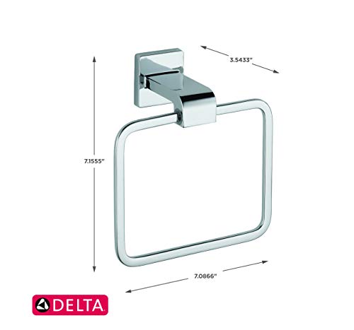 Delta 77546 Ara-Towel Ring, 3.5 X 7.06 X 7.25 Inches,Polished Chrome #TOP2