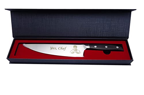 Custom Photo Engraved 8" Chef Knife, Personalized Chef Knife, Custom 8 Inch Chef Knife, Damascus Steel, Custom Chef Knife, Chef Gift, Chef Knife With Logo (Custom Photo Engraved 8" Chef Knife) #TOP7