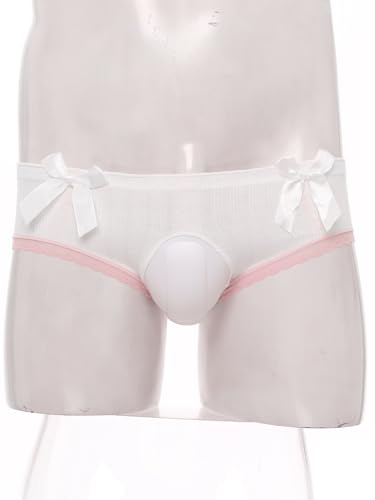 Hularka Mens Sissy Lace Panties Low Rise Bulge Pouch Briefs Underwear Crossdresser Underpants3