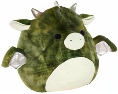 Miniatura 2 de Squishmallow Kellytoy oficial - Animal de peluche suave y blando de 10 pulgadas (Duke el dragón verde)