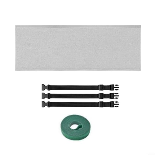 Allthingstore Manga de la cubierta del conducto del aire acondicionado, envoltura aislada de tres capas con el papel de aluminio para la CA portátil (gris)