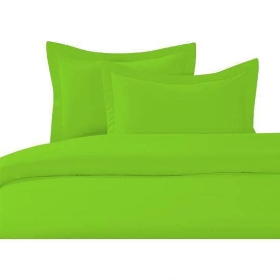 HOMEROKK Housse de Couette Coton (Vert Anis, 220 X 240 cm) Qualité supérieure