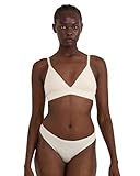 Wirefree cotton bralette, with adjustable straps. Features hook-and-eye closures at the back. Designed with a supportive elastic underband covered in soft organic cotton and a double layer of cotton for a padded feel - with no underwires. Imported; 9...