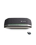 Poly Sync 20+ Personal Portable Bluetooth Smart Speakerphone (Plantronics) - USB-A UC Bluetooth Adapter