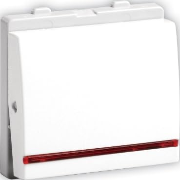 Vardhman Marketing Opale X1286 WH 20A DP Switch, 2 Module, with Indicator, White-image-9