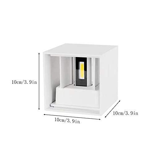 Applique murale LED extérieure IP65 blanche à faisceau réglable - 8