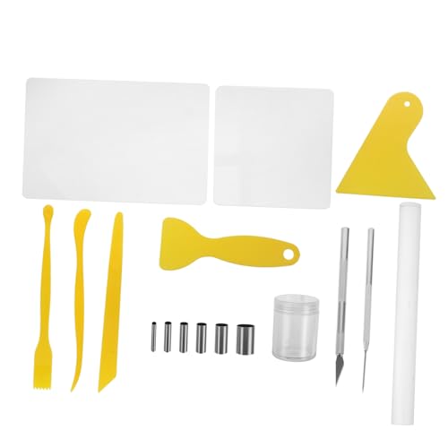 ERINGOGO 17-Piece Clay Tools Set Clay Sculpture Tools Acrylic Sticks Scrapers and Punches for Boys and Girls Adults and DIY Enthusiasts