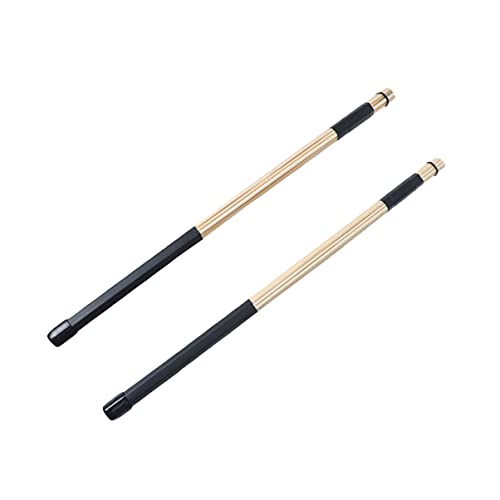 BESPORTBLE 2pc Bamboo Drum Rod Brushes Jazz Stick Set 40cm Length Lighter Lower Volume for Jazz Music