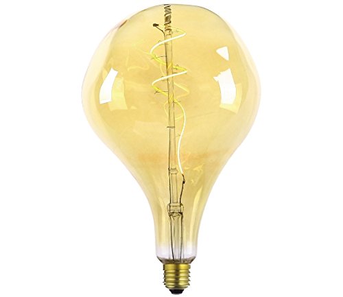 GBC ArtLED Pera glazen E27 6W 2.100° K dimbaar, 6 W, Ambrato