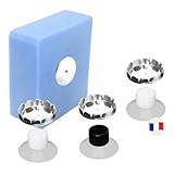 [EHOP] Set mit magnetischem Seifenschale mit Schutz | transparenter Saugnapf für Dusche, Küche,...