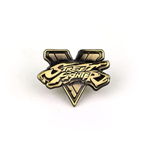 XINGFUQY Creative Dessin animé Badge Street Street Pinches for sacs à dos Cadeaux de badge mignon for enfants Kawaii Pins Badges for vêtements Mignons Jeu Jeux Épingles (Color : Street Fighter) Cover