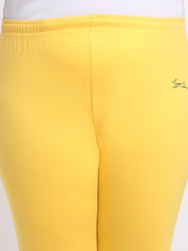 Image of Soft Cotton Ankle Lenght Solid Regular and Plus 35 Colours Leggings for Womens and Girls (Sizes :- M to 6XL)