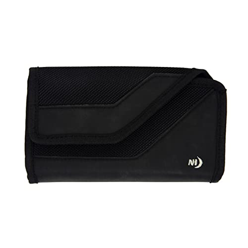 Nite Ize Clip Case Sideways Black XL Rugged Nylon Phone Holster (2-Pack)
