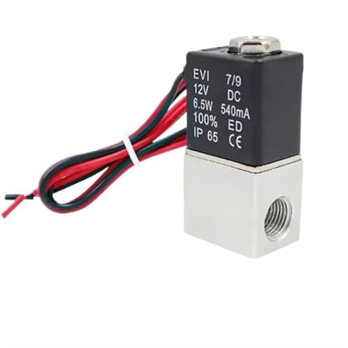 Électrovanne pneumatique 12V 1/8 pour stopper les fuites d'air comprimé