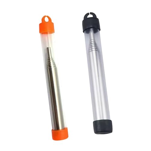 Tubos telescópicos para Hacer Fuego, cerbatanas, cerbatanas Plegables, sopladores de Fuego, Fuelles para Equipos de Acampada, barbacoas, picnics,