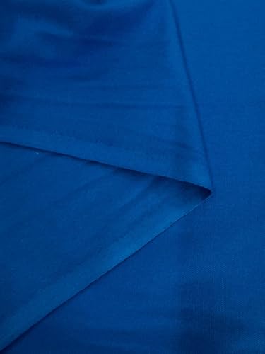 Image of 100% Cotton Duck Fabric by The Yard - Heavy Duty Canvas Cloth for Upholstery, Curtains, Bags, Crafts & Home Decor Size 62 inch- Available in Yellow, White, Natural & Blue (Blue, 3 Metre)