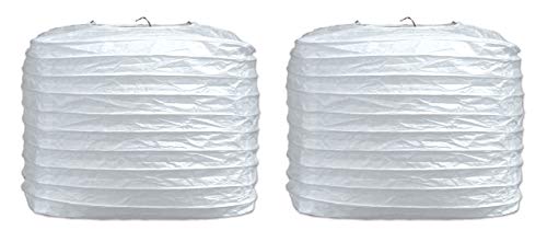 Square Paper Lanterns-White