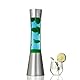 Lava Lampe Blau Grün, beruhigend, belebend, 39,5 cm, inklusive Leuchtmittel, G9 30 W mit Kabelschalter, Geschenkidee Weihnachten, Lavalampe Retro