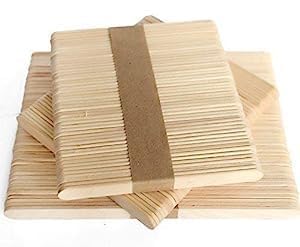 Swastha Hygiene Wooden Ice Cream Sticks - 114mm for Kids' DIY Crafts, Popsicle Making, Hobby Projects, and Scrapbooking - Eco-Friendly Popsicle Sticks (Pack of 50)-image-11