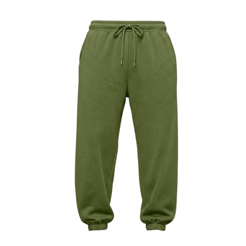 Baggy Sweatpants Men Loose Seam Jogger Pants Drawstring Elastic Waist - image 5