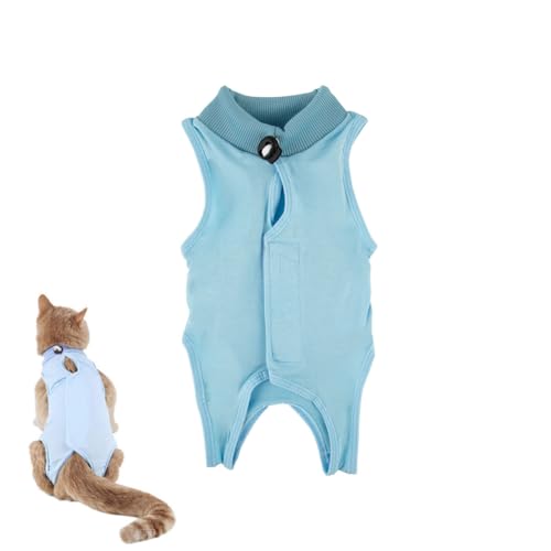 Tuta professionale per il recupero del gatto, alternativa al collare elisabettiano e al cono, gilet anti-leccare per animali domestici, per la sterilizzazione dei gattini, ferite addominali o malattie