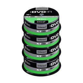 Intenso Dvd-R 4,7 GB 16x velocite fullprintable in Campana di 100 Pezzi