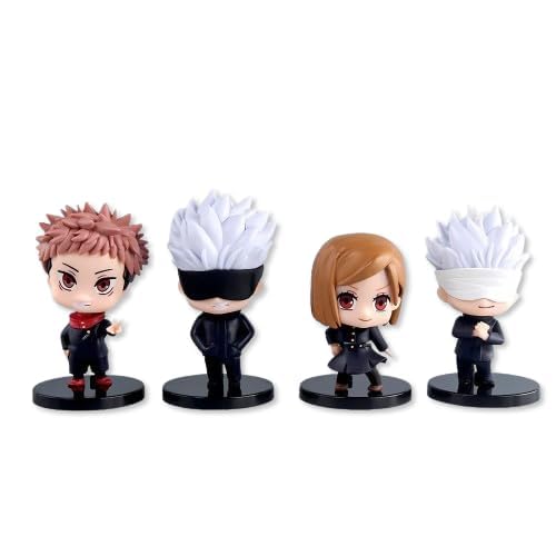 BOENJOY Gifts- Anime Jujutsu Kaisen Action Figures, Toy for Car Dashboard, Study Table, Office Desk Collectible, Anime Manga| Set of 4 (B0D9HCWMJW) Amazon Price History, Amazon Price Tracker