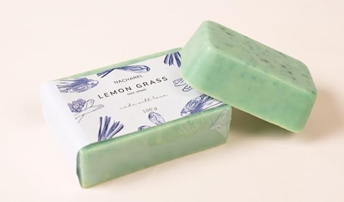 Image of Lemon Grass Soap | Pure & Gentle Bathing Bar for Glowing Skin | Anti-bacterial Soaps for Men & Women | Natural Cleansing Bar For Moisturising | Soap for All Skin Types | Pack Of 1