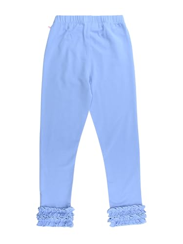 Image of RuffleButts Toddler Girl Merry & Bright Ruffle Leggings - Ankle Leggings
