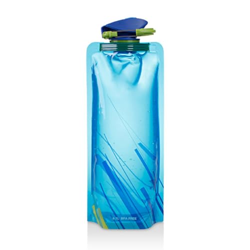 Generico Botella Deportiva Plegable - Botella De Agua Flexible Plegable Reutilizable Y a Prueba De Fugas Botellla De Agua Deportiva Para Acampar Jogging Ciclismo Senderismo Aventuras Viajar