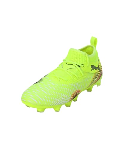PUMA - Future 8 Match FG/AG JR, Zapatillas de fútbol Unisexo, Yellow Alert-PUMA Black-Sun Struck,