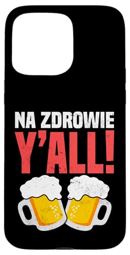 Polonia Na Zdrowie Y'all! Beer Toast Duo Image Carcasa para iPhone 15 Pro MAX