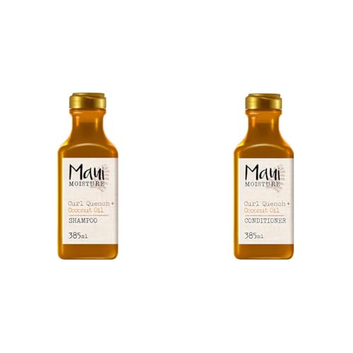 Maui Moisture Shampoo e Balsamo Ricci, Olio di Cocco, 385 ml