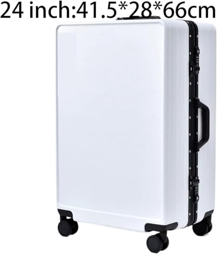 Travel Suitcase Luggage Thickened Aluminum Frame Large Capacity Trolley Case Silent Simple Rolling Bag Durable(26inch)2