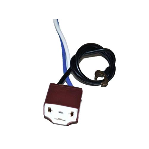 OCTANE LIGHTING Ceramic H4 7" Headlight 2 Headlamp Light Bulb Socket Plug Relay Wiring Harness
