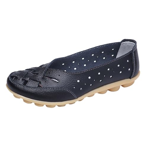 Pasear Casual Sneakers,Zapatillas Malla Deporte Deportivas Sin Cordones Zapatos Horma Extra Ancha con Soporte de Arco Zapatillas Depotivas Mujer para Caminar Cuatro Estaciones
