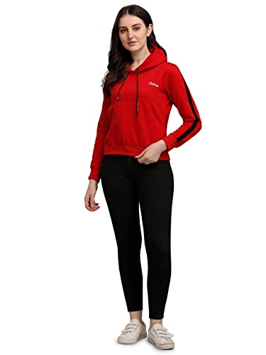 Image of Selvia Cotton Blend Women Hooded Sweatshirt