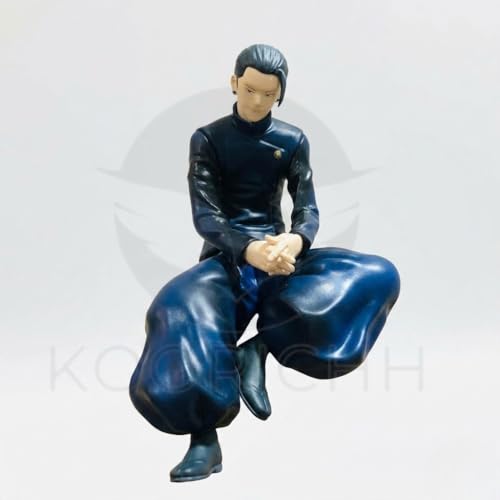 Image of Anime Action Figure 30 cm | Cool White Hair Character PVC Collectible Figurine | Sitting Pose Statue Toy for Home Decor, Desk & Gift for Fans