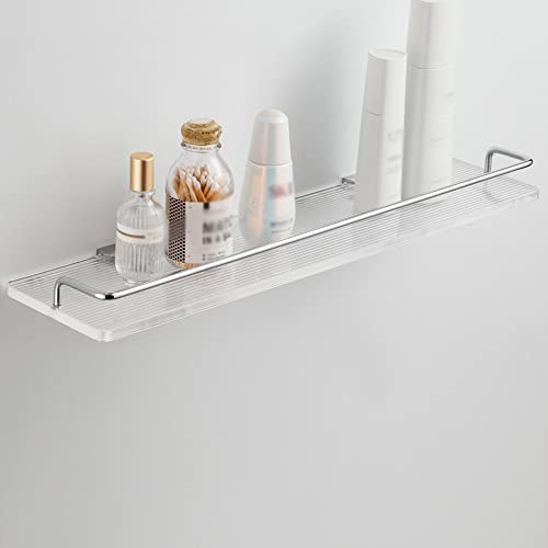 Organisateur de baignoire mural en acrylique transparent haut de gamme style épuré