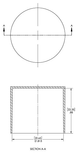 Image of Caplugs SC-13 /16 SC Series - Plastic Sleeve Cap for Tube Ends, 200 Pack, Red LD-PE, 0.813 inch W x 0.88 inch L Threaded and Non-Threaded Tubing, Rods, Masking, Painting, Plating, Grit-blasting (99394775)