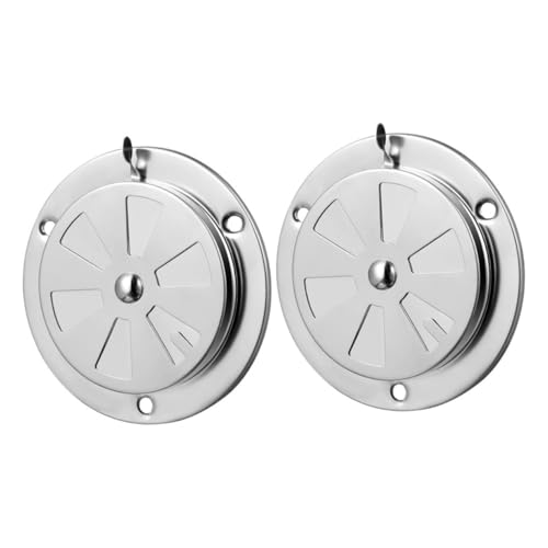 Kisangel 2 piezas Cubierta de Ventilación para Horno Acero Inoxidable Resistente al Desgaste Fácil Instalación para Cocinas Baresbacoa y Secadores Ventilación y Duradera