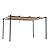 Outsunny 10' x 13' Aluminum Patio Pergola with Retractable Pergola Canopy, Backyard Shade Shelter for Porch, Outdoor Party, Garden, Grill Gazebo, Brown