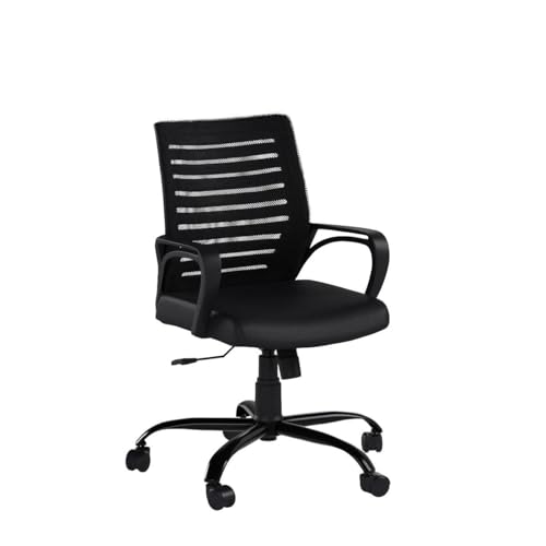 beAAtho® Verona Mesh Mid-Back Ergonomic Home Office Chair | 3-Years Limited Warranty | Tilting & Height Adjustable Mechanism, Heavy Duty Metal Base... - Image 6